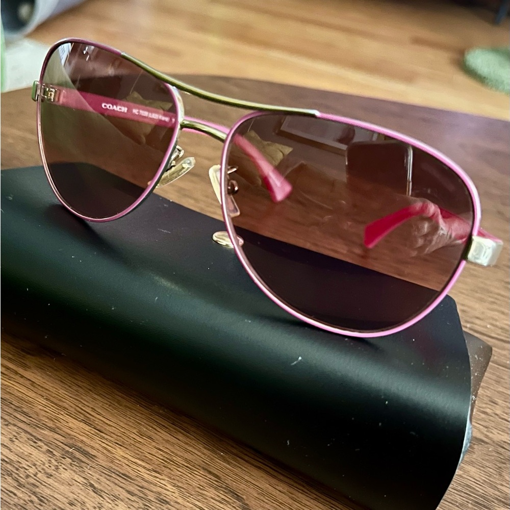 COACH Kiera Aviators Gold Orchid